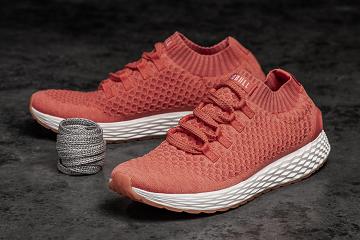 Pink Nobull Coral Knit Runner Men's Running Shoes | CA H1048A